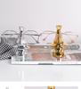 Contemporary Glasses Stand: Light Luxury Ornament for Hotel, Office, or Living Room