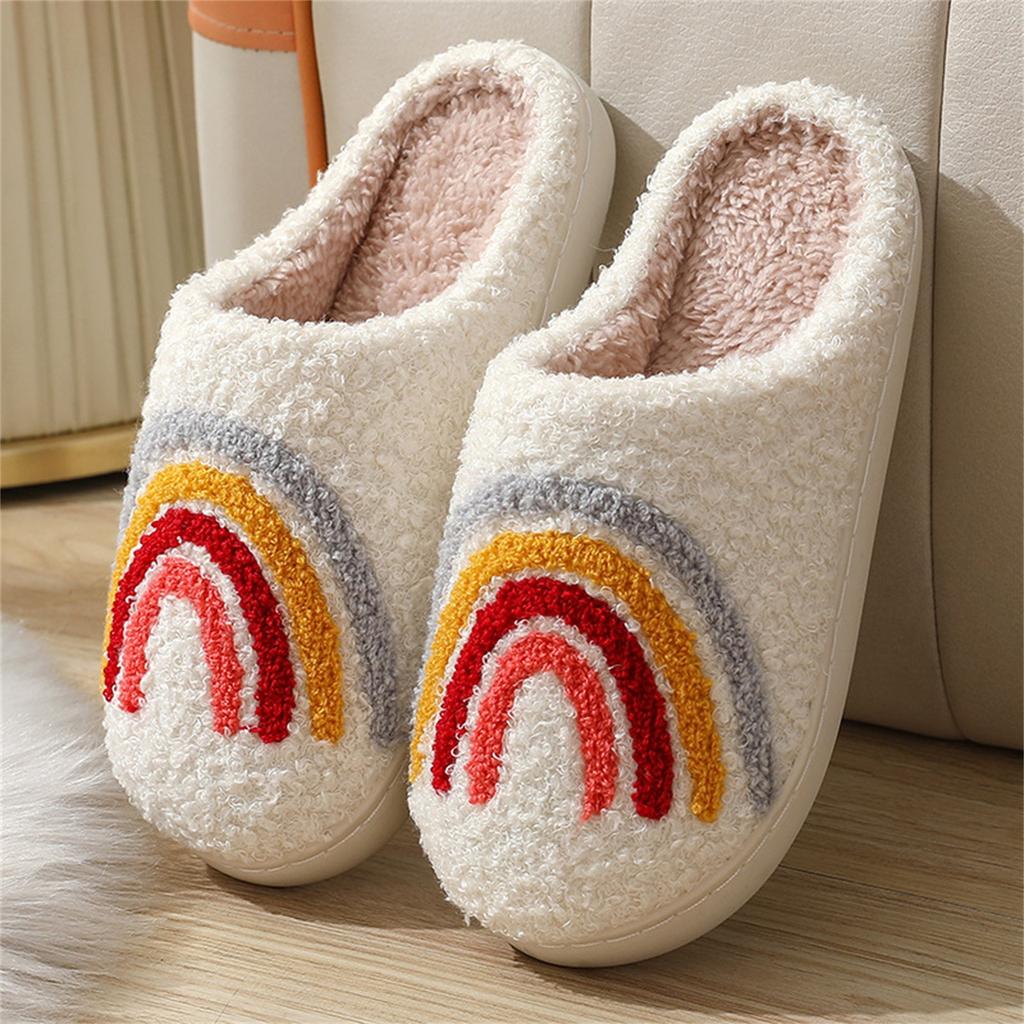 Slippers For Women Men Spooky Slides Soft Plush Fuzzy Slippers Slippers Indoor Outdoor Shoes