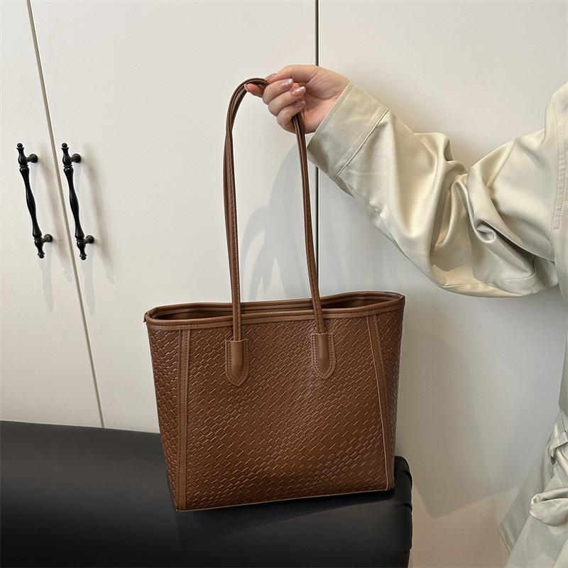 Premium Sense Large-capacity Bag Women's 2025 New Autumn College Students Class Commuting Tote Bag Versatile Shoulder Bag