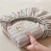 A-Class Full Cotton Double-Layer Wrinkled Yarn Fitted Bed Sheet