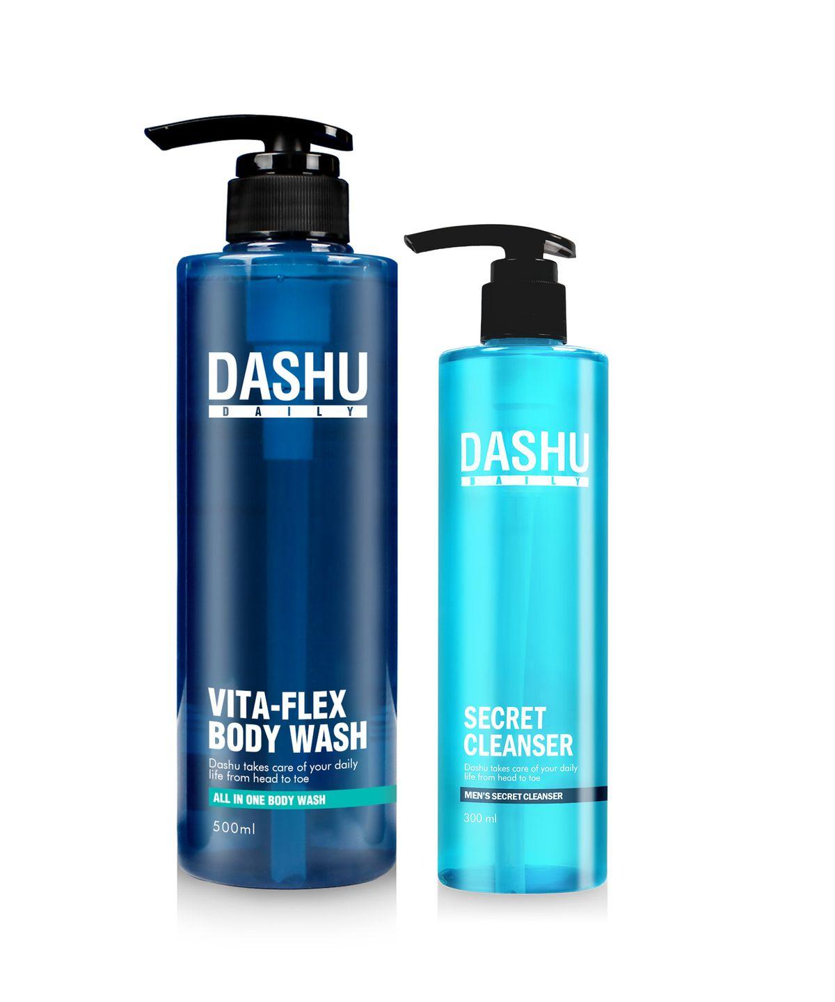 Daily Vitaflex All-in-One Body Wash 500ml + Men s Cleanser 300ml