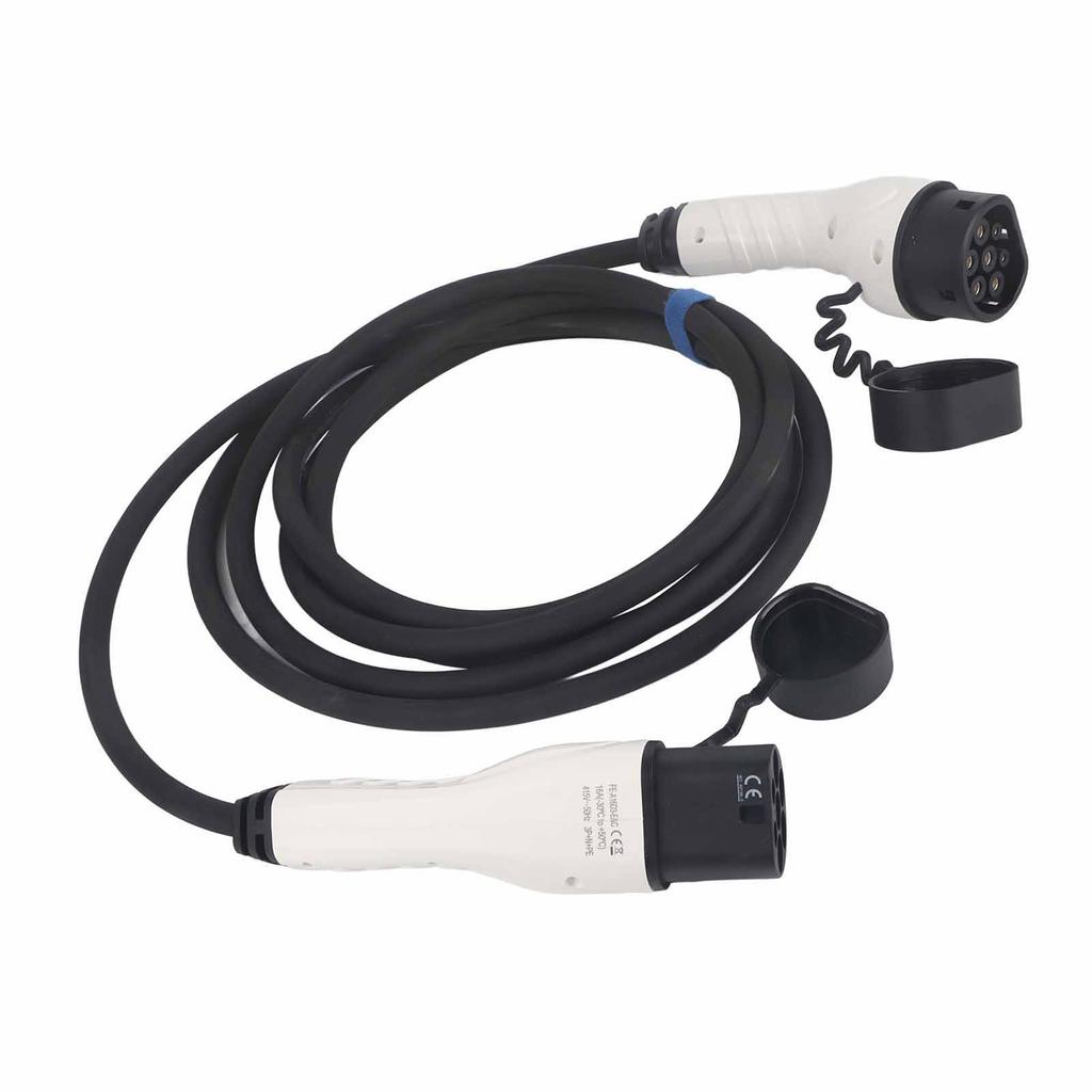 EV Charging Cable 415V Type 2 To Type 2 5 Meters Electric Car Charging Plug 3 Phase IEC 62196‑2 Replacement for Tesla