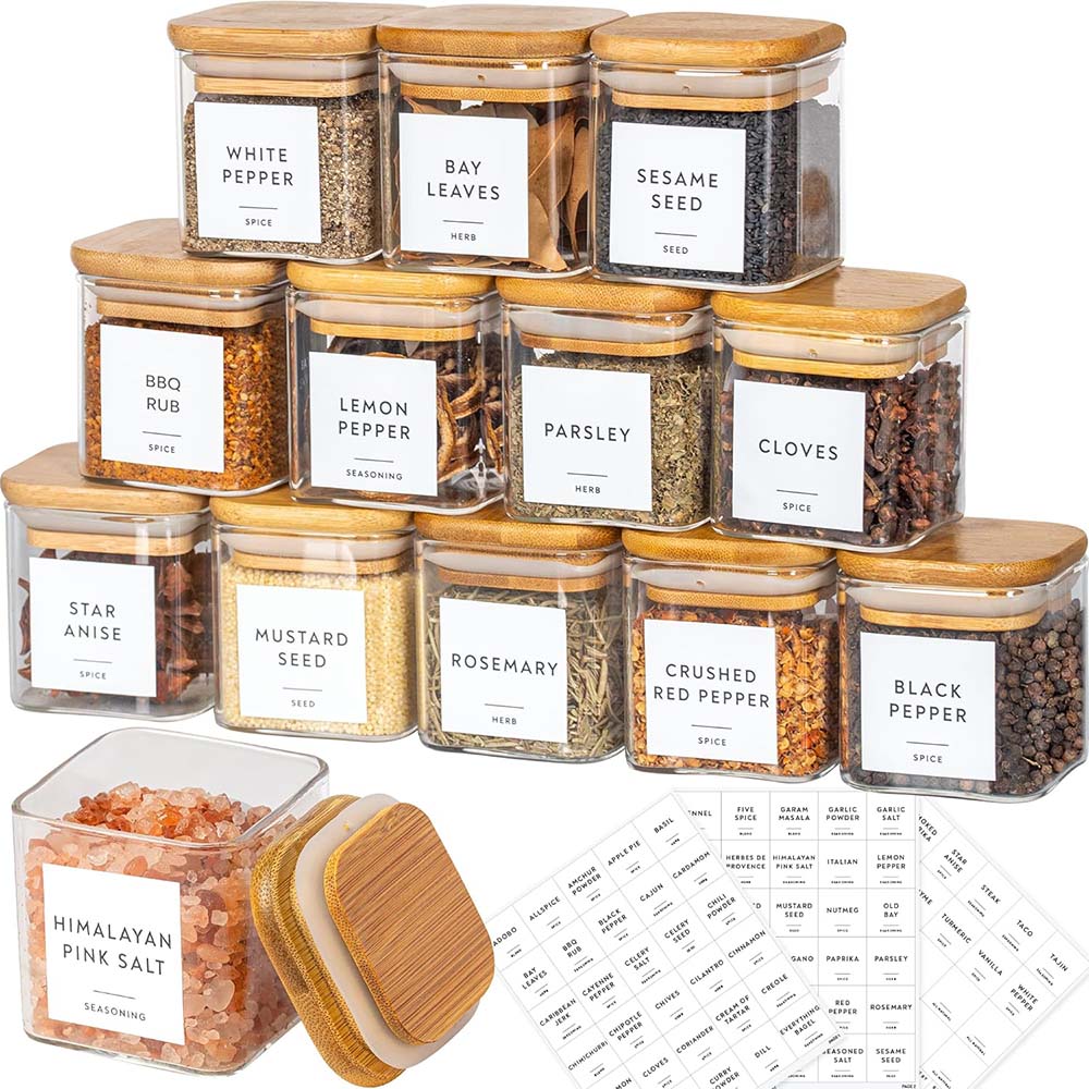 5oz Glass Jars Set with Spice