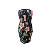Women's Sleeveless Round Neck Print Elegant Tight Knee-length Dress
