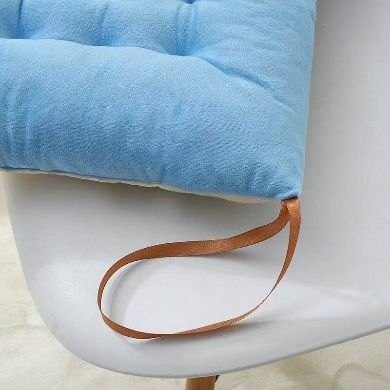 1pcs Solid Color Thickened Soft Plush Student Stool Cushion Circular Meditation Mats Square Living Room Floor Cushions Anti Slip Balcony Pads