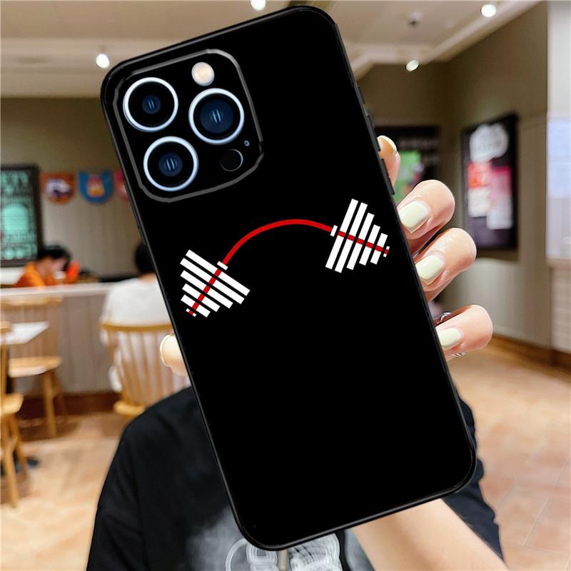 Bodybuilding Gym Fitness Case For iPhone 16 15 11 12 13 14 Pro Max XS XR X 7 8 Plus 12 13 Mini Soft Cover