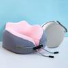 Ice Silk Camel Hump U-Shaped Pillow Memory Foam Portable Travel Neck Support for Airplane Car Sleeping Ergonomic Office Pillow