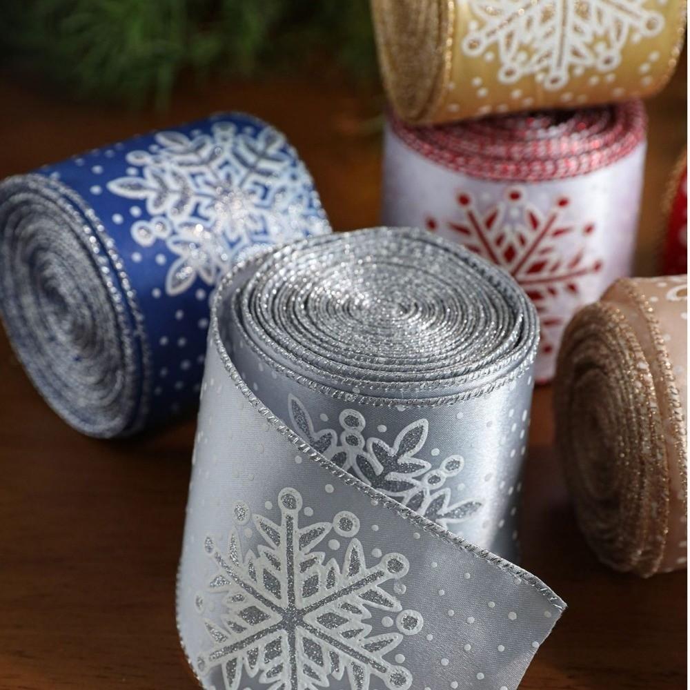 2M Sateng Julebånd Utsøkt Stoffbånd Ny Gaveeske Bånd Juletrepynt