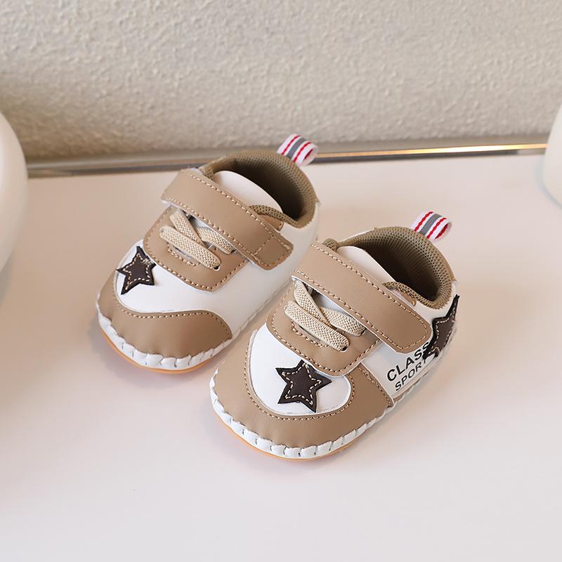 Spring and Autumn New 0-1 Year Old Boys and Girls Baby Soft Sole White Shoes 2-7-13 Month Newborn Toddler Shoes