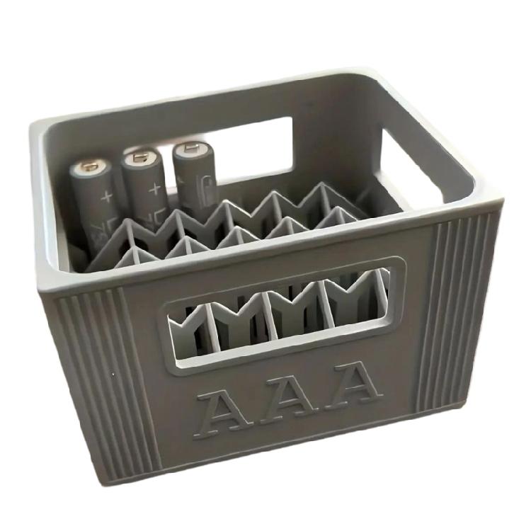 Battery Storage Box Stackable for 20 2A Or 30 3A Batteries with High Capacity and Robust Build