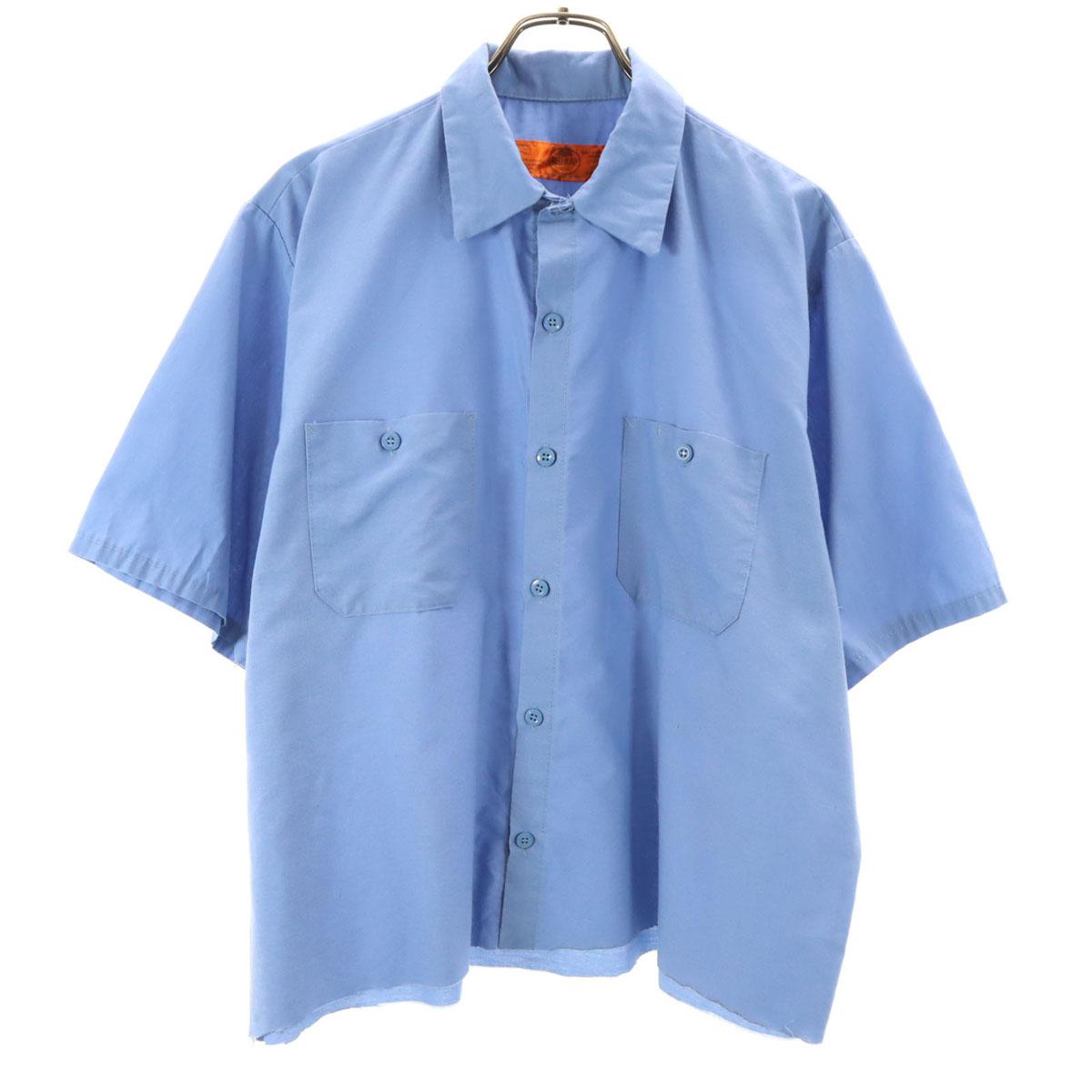 

RED KAP Рабочая рубашка с коротким рукавом L Синяя Мужская Б/У