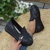 2025 New Comfortable Versatile Wedge Heel Slip On Shoes Autumn Retro Design Shallow Mouth Casual Single Shoes for Women