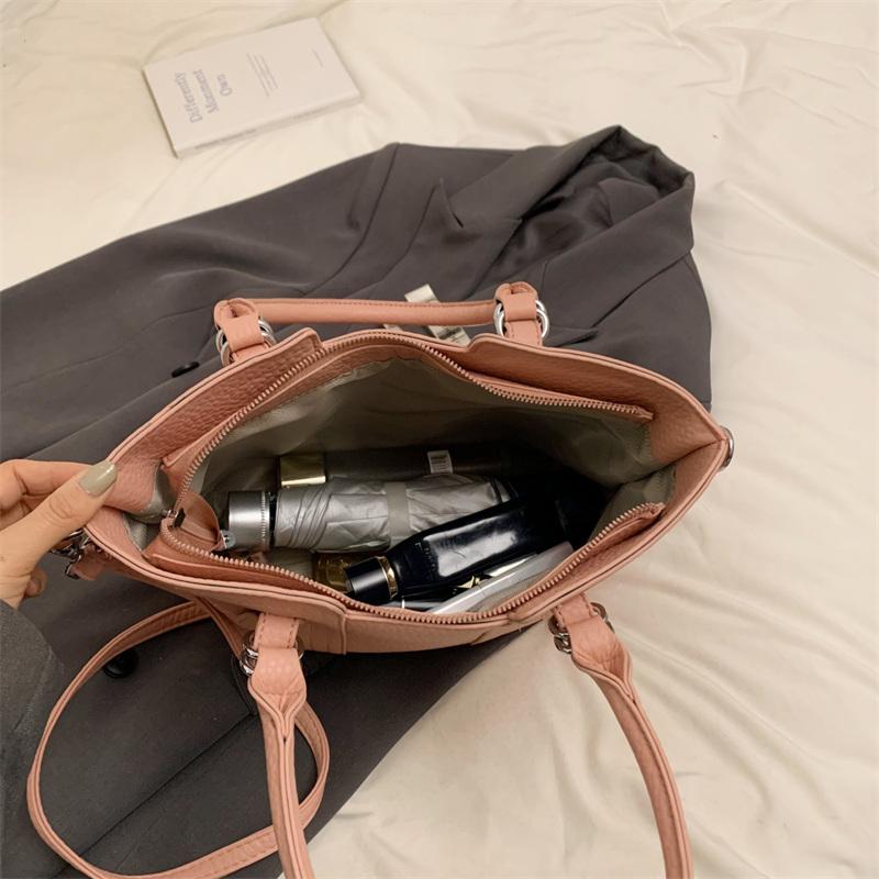 Women's PU Leather Bags  Simple Crossbody Bags  Elegant Lady   Office Lady  Mobile Phone  Temperament  Pink  White  New