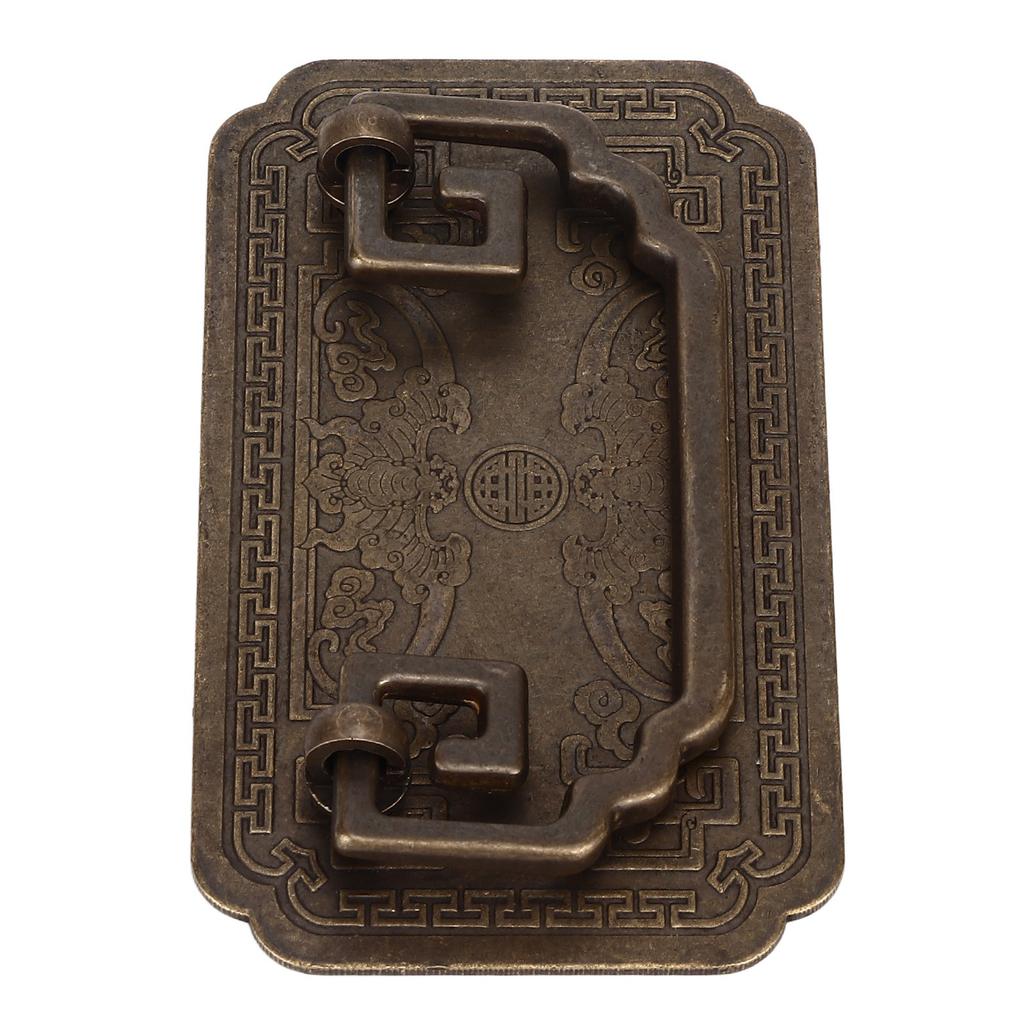 Antiker Schubladengriff Viereckiger Fledermausgriff Antiker Chinesischer Retro Schubladengriffe mit 2 Schrauben für Schranktüren