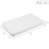 Yamazaki Tower Tabletop Draining Tray with Square W42 X D25 X 2528, Lid, (Lid Only), White, Approx. H3.8cm