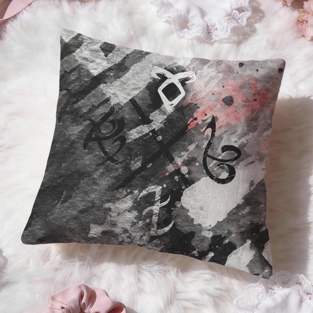 S-ShadowhuntersS Cushion Cover Premium Comfort Reversible Pillow Cove -Two in One Design for Any Room & Car Interior