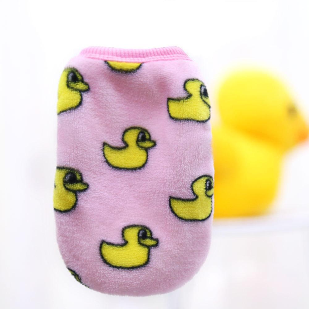 Flannel Warm Teacup Dog Milk Dog Dog Cat Teddy Clothes Vest Pet Supplies