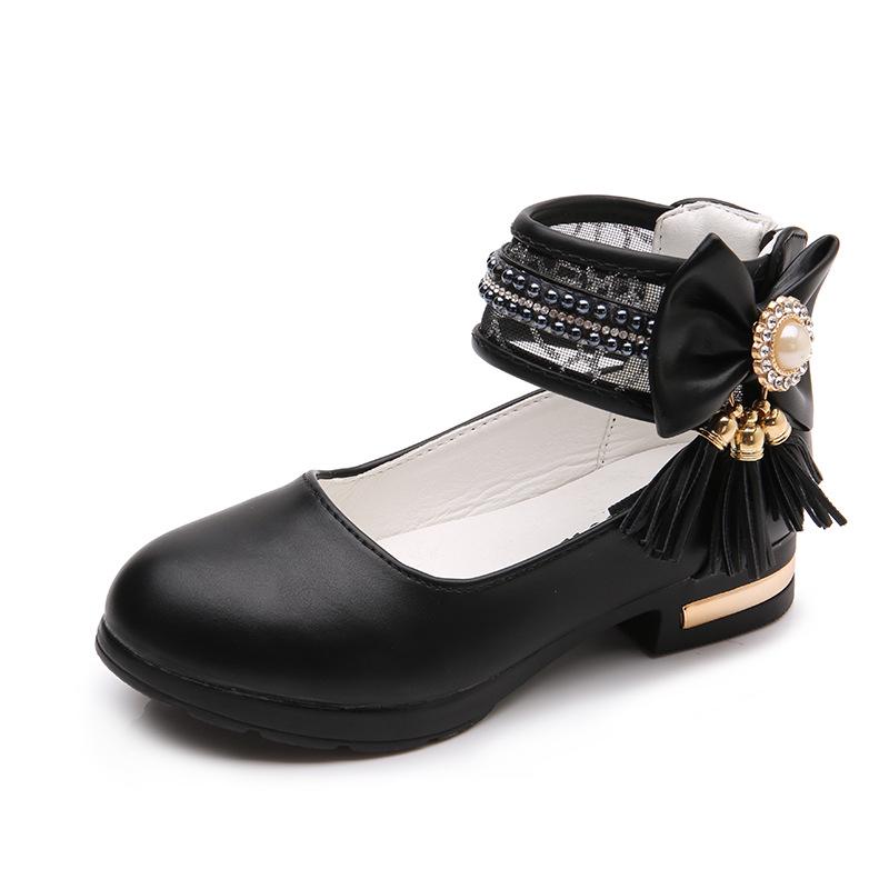 

Модные римские пляжные сандалии для девочек. Туфли принцессы. Универсальные сандалии для девочек. Туфли с открытым носком. Туфли принцессы из кожи с цветочным принтом. 31 чёрный