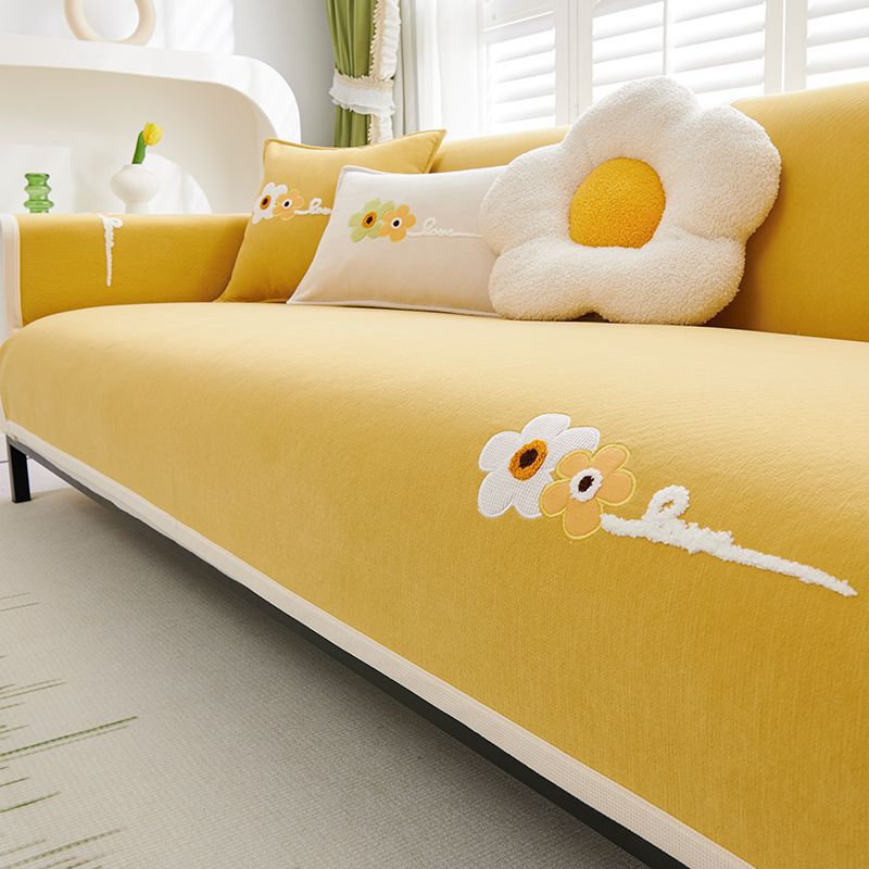 

Подушка для дивана из синели Four Seasons, универсальный современный простой нескользящий кожаный чехол для сиденья дивана 70*70cm