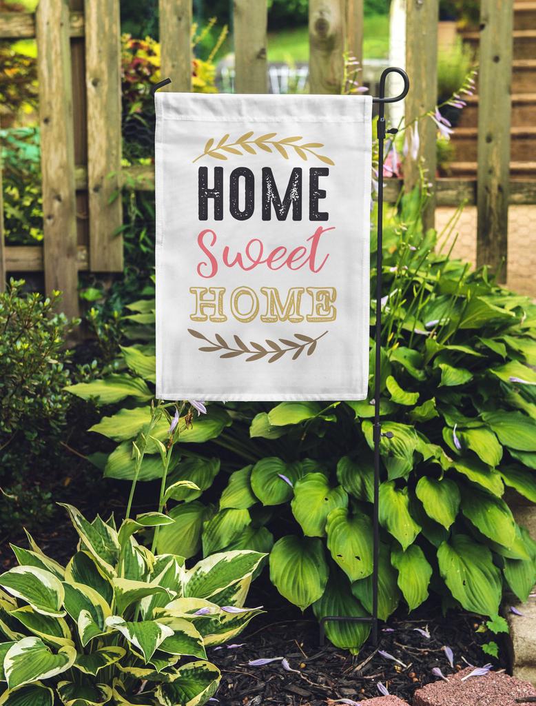 Printtoo Tan Home Sweet Home Garden Summer Camping Flag For Campers Double Sided
