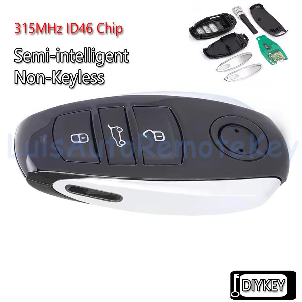 

3 Buttons Remote Car Key Fob 315MHz/ 433MHz/ 868MHz ID46 Chip for Volkswagen VW Touareg 2010-2018 P/N: 7P6959754AP / 7P6959754AL