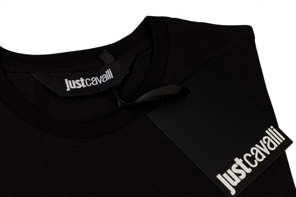 Just cavalli stylish Italian t-shirt new black - Size: M