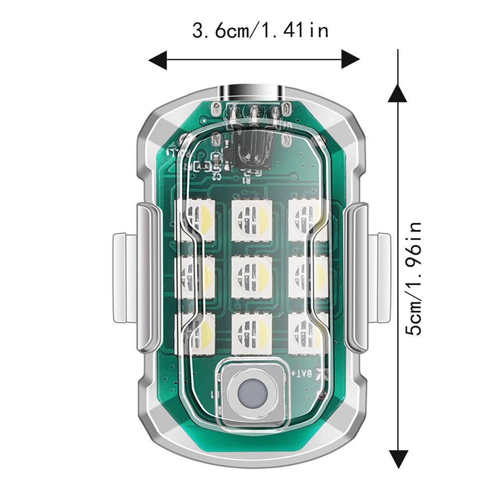 

Wireless LED Drone Strobe Light for Motorcycle Car Bike Remote Control Anti-collision Warning Light Signal Light With Remote