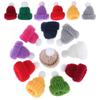 10 Stück Ornamente Mini Strickmützen Nähen Basteln Mini Wollmütze Weihnachtsschmuck