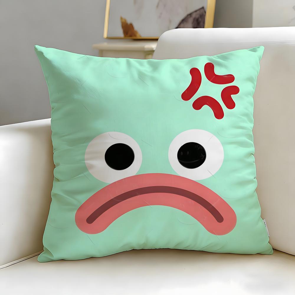 Style Cute Expression Cushion Cover Soft & Easy-Wash Pillow Case – Versatile For Couch, Bed, Travel And Office