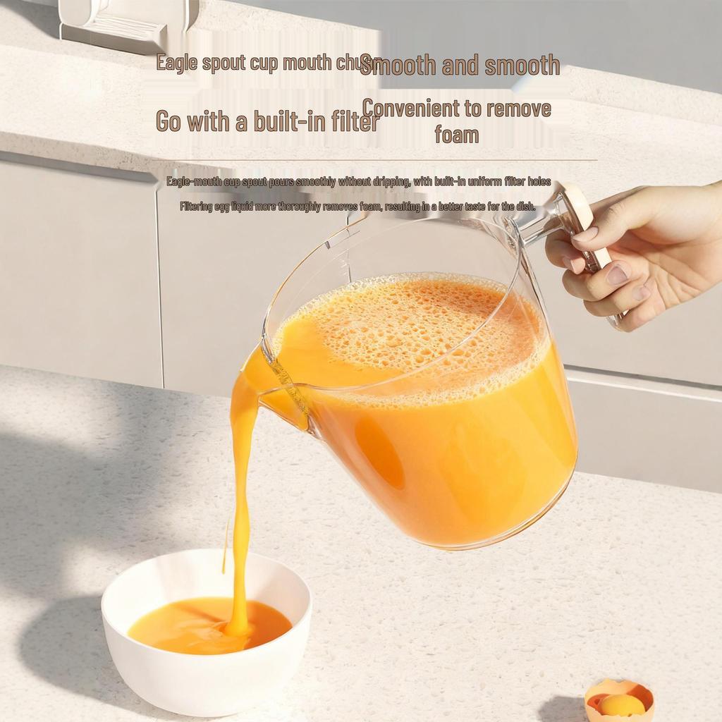 Large Capacity Multifunctional Egg Beater and Blender with Press-Type Foaming Whisk for Baking