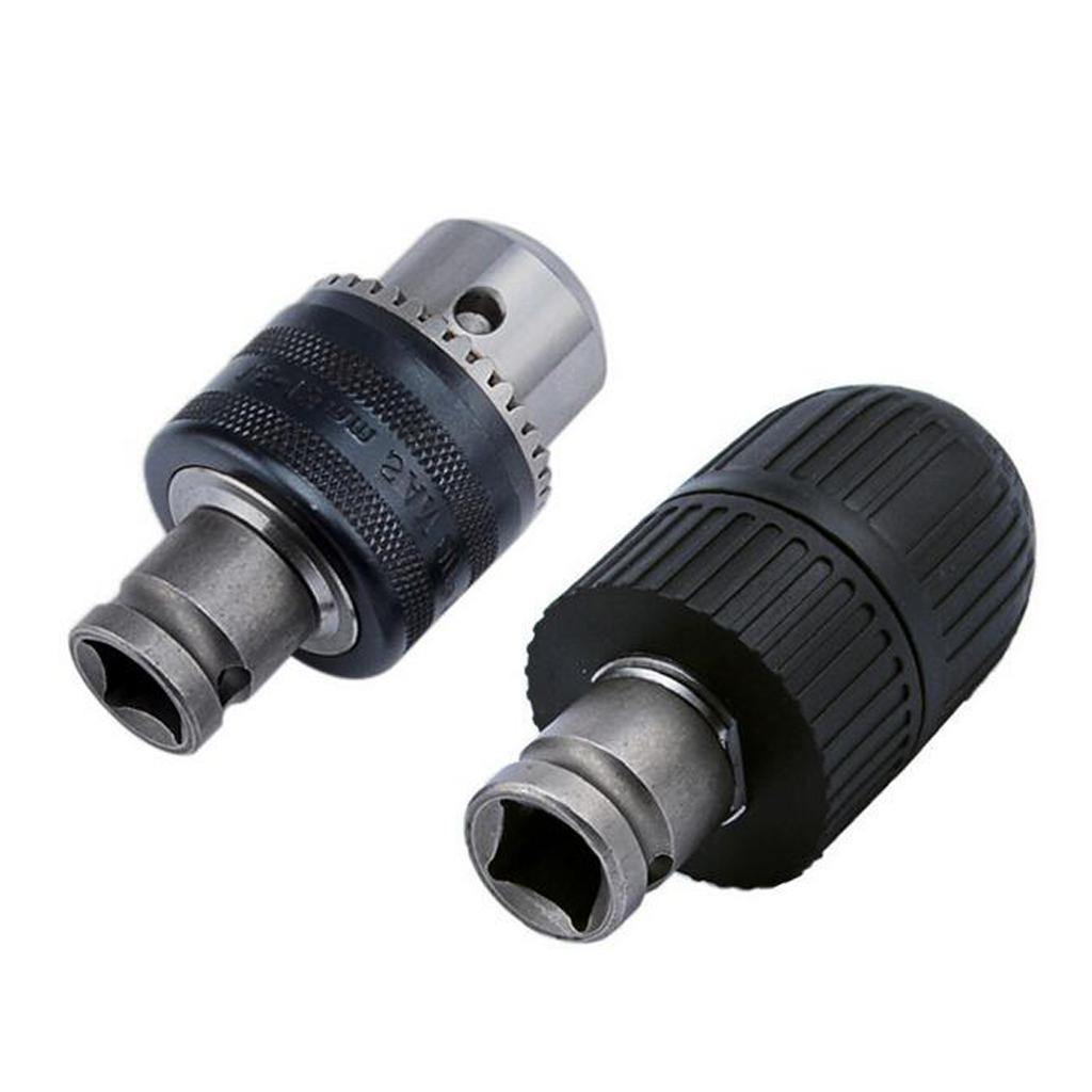 Chuck Converter 1/2 '' Drill Adapter with Screw-gray