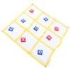 Large XO Outdoor Game Nylon XO Board Toss Yard Game with X and O Bn Bags Drawstring Bag for Kids Backyard Lawn Camping Games