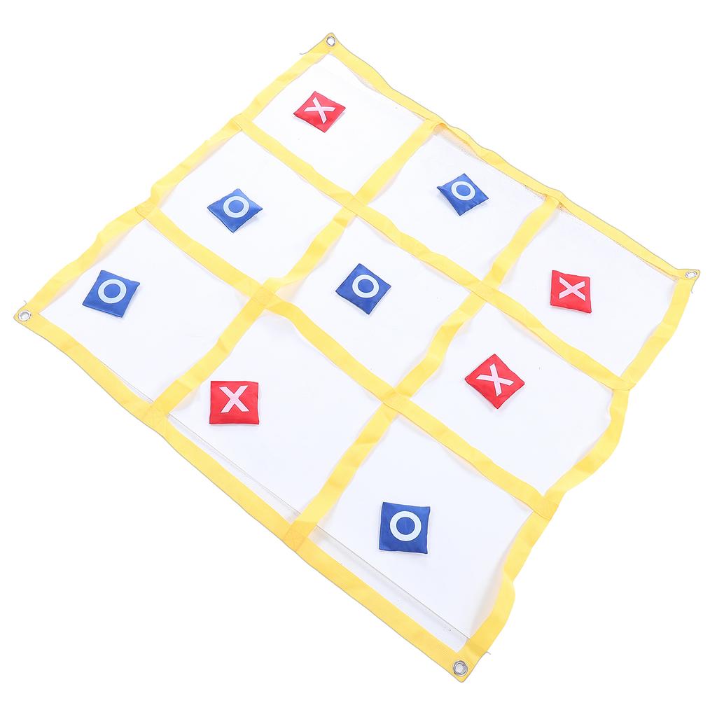 Large XO Outdoor Game Nylon XO Board Toss Yard Game with X and O Bn Bags Drawstring Bag for Kids Backyard Lawn Camping Games