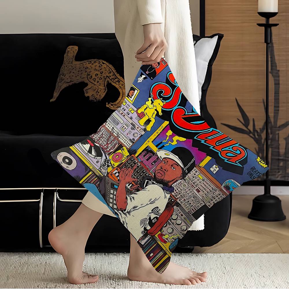 

J-J D-Dilla Maple Design Cushion Cover Happy Autumn Harvest Decor Holiday Decorati Pillow Cover 12x12Inch