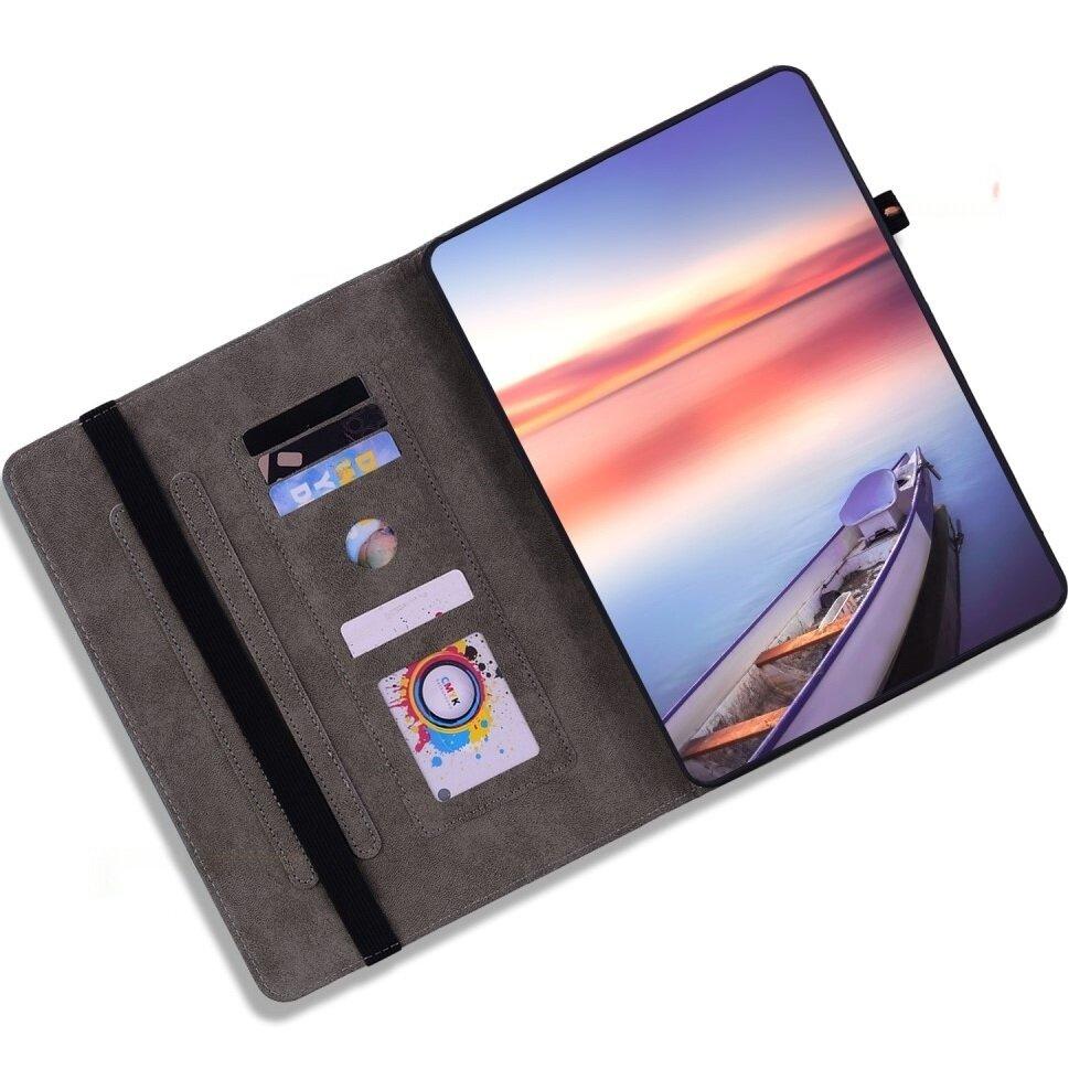 Lenovo Tab P12 Case, Rose and Butterflies, Purple
