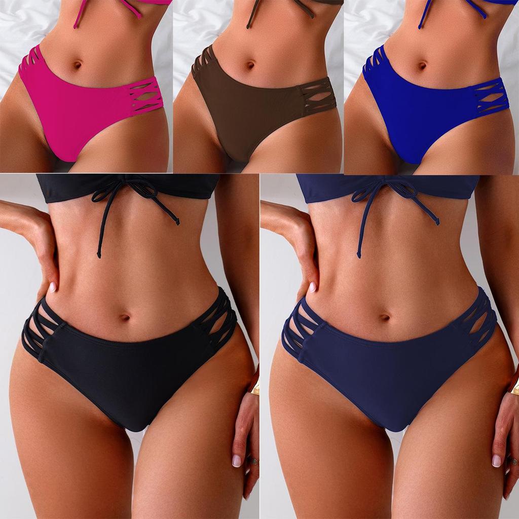 Women’s Mid-Waist Bikini Briefs - European & American Style