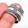 Natural Meditation Spinner 925 Sterling Silver Jewelry Ring Size 10.5 AR-16504