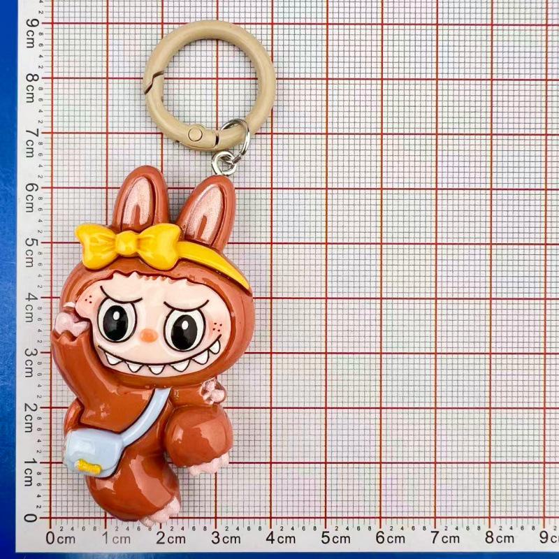 Adorable Large Labubu Cartoon Keychain Pendant for Girls' Bags & Backpacks