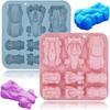 Non-Stick Racing Car Shape Cake Pan Silicone Racing Car Shape Baking Molds  for Gummy Making