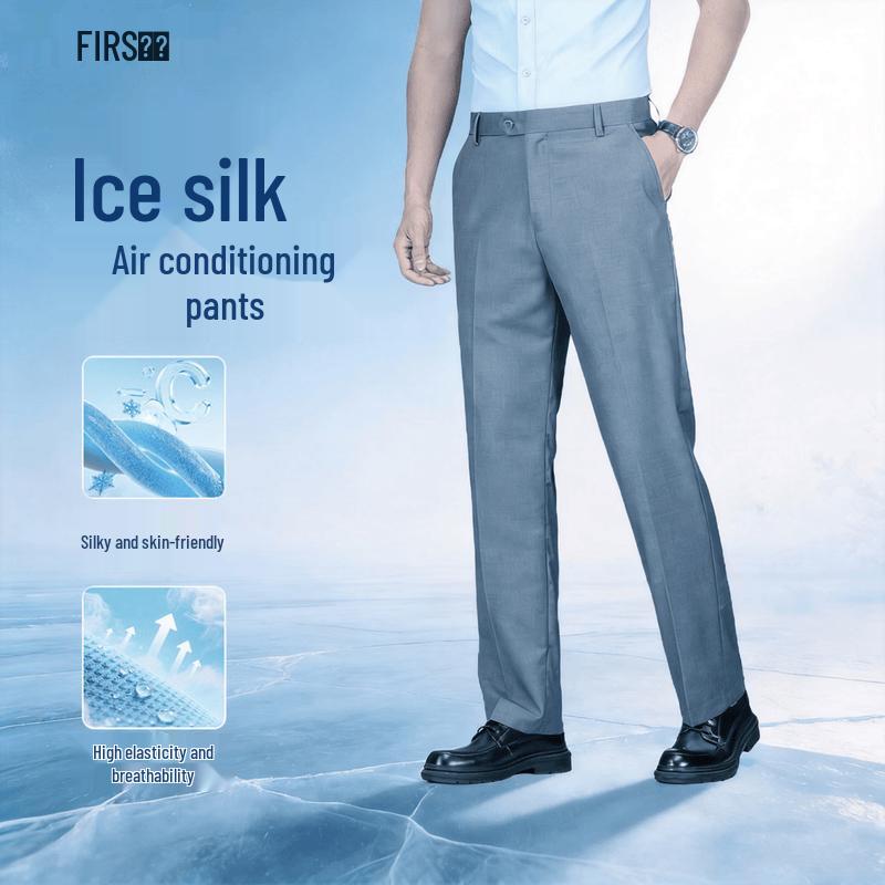 FIRS Men s Wrinkle-Resistant Business Casual Straight-Leg Pants 40