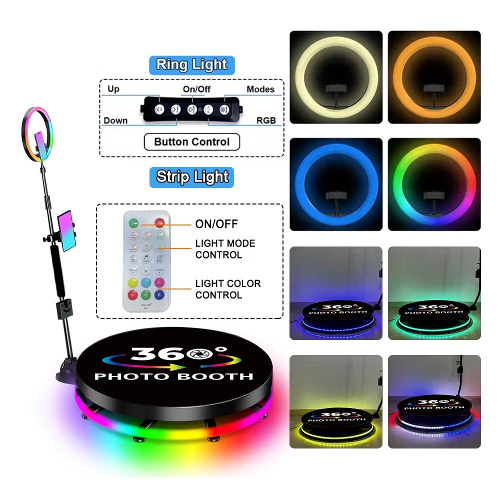 Eu Warehouse 360 Degree Photo Booth Machine Camera 360 Video Booth Photobooth Prix 360 Spin Camera Booth for Wedding