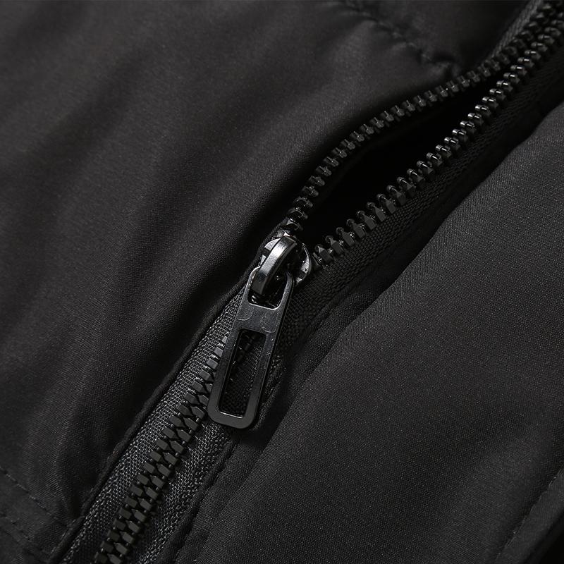 Men's Padded Vest Winter  Fashion Stand Collar Thick Warm Black Sleeveless Jackets Plus Size Korean Style Waistcoat