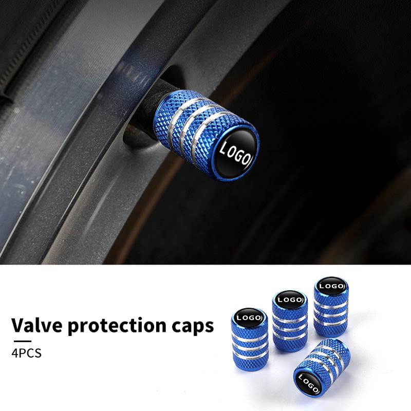 Car Metal Tire Valve Caps Knurled Core Cap Accessories Tire Dust Cap For Benz A B C E S Class W201 W210 W203 C180 C300 W177 AA8