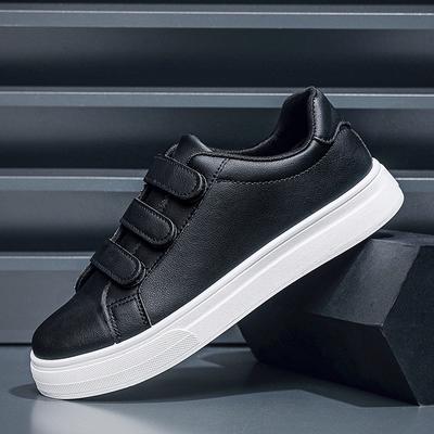 2025 Autumn New Velcro Men's Shoes Little White Shoes Men's Korean Version Fashion Trend Board Shoes Versatile Casual Shoes