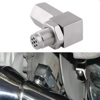 Conector de Extensión de Sensor de Oxígeno de Acero Inoxidable con Ángulo de 45 Grados Separador de Sensor O2 para Coches Camiones