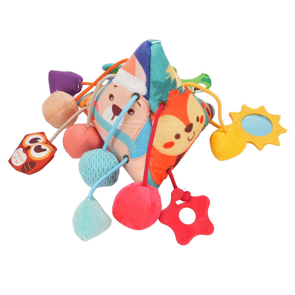 Baby Stroller Hanging Toy Detachable Soft Cloth Sensory Hand Grab Ball Infant Car Seat Toy