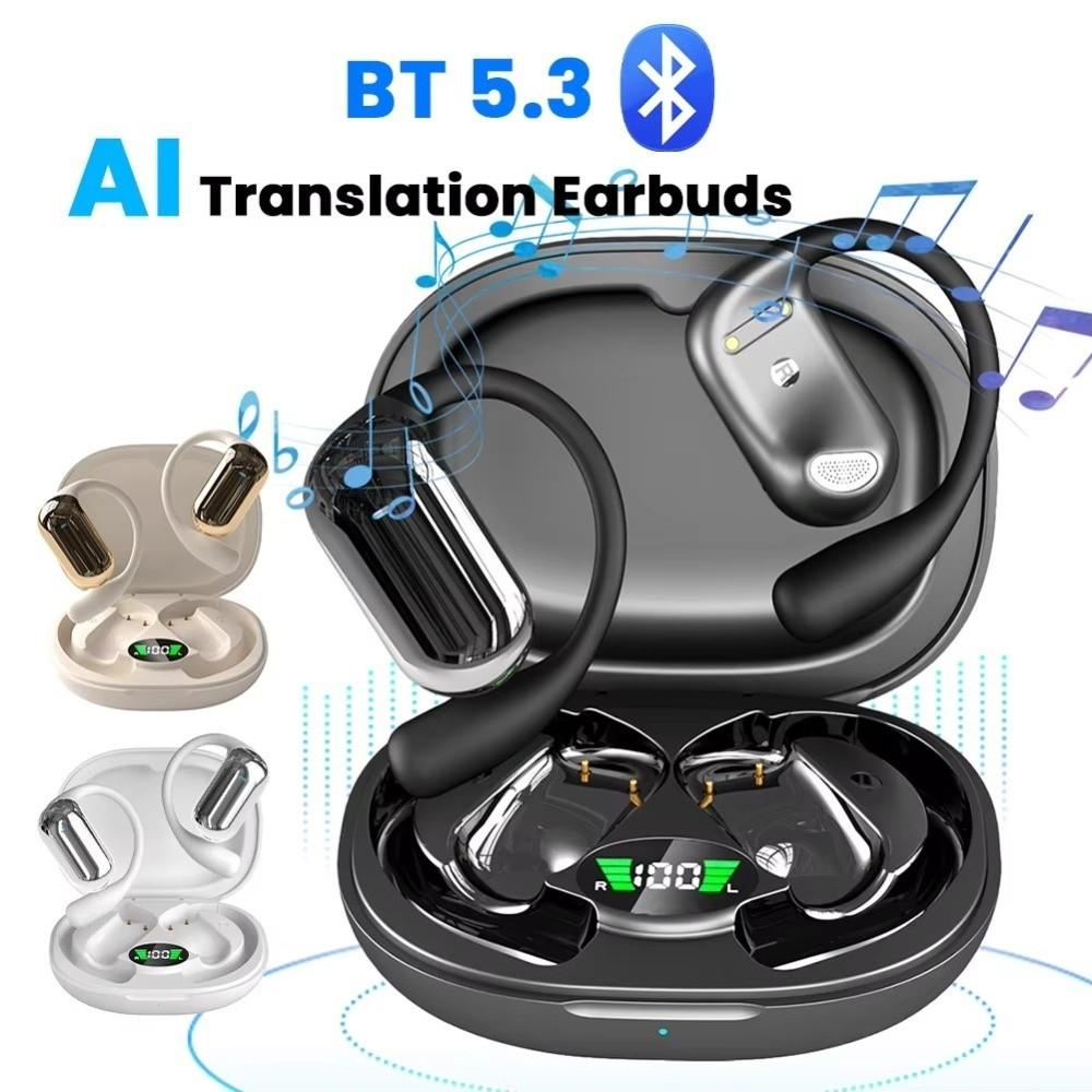 Noise Cancelling Translator Headphones AI Intelligent Real-Time Translation Earbuds For Running