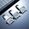 Dla zegarków Seiko Premier Series SNP093 SNP096 Klamra Paska Wysokiej Jakości Stal Nierdzewna Podwójnie Naciskana Klamra Metalowa Klamra Motylkowa