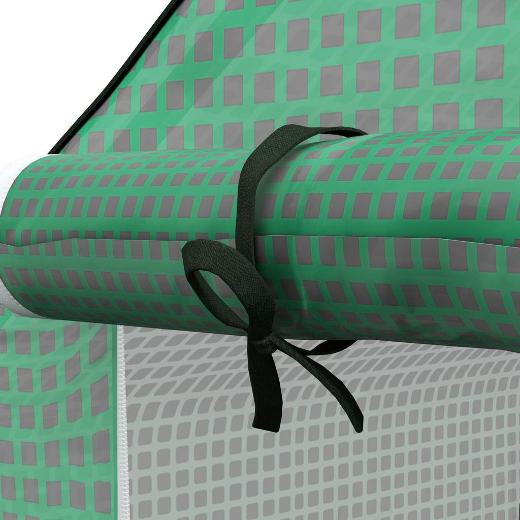Greenhouse Replacement Cover, 140 x 143 x 190 cm, Window, UV-Resistant Zippered Door