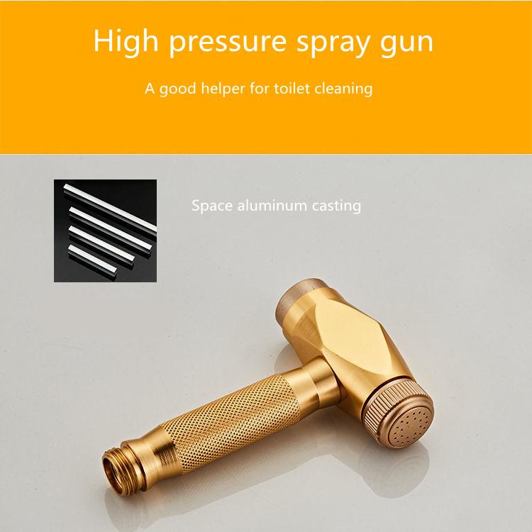 Bathroom Shower Set 4 In 1 Thermostatic Shower Holder Set with Hot and Cold Shower Head High Pressure Stainless Steel Black Gold